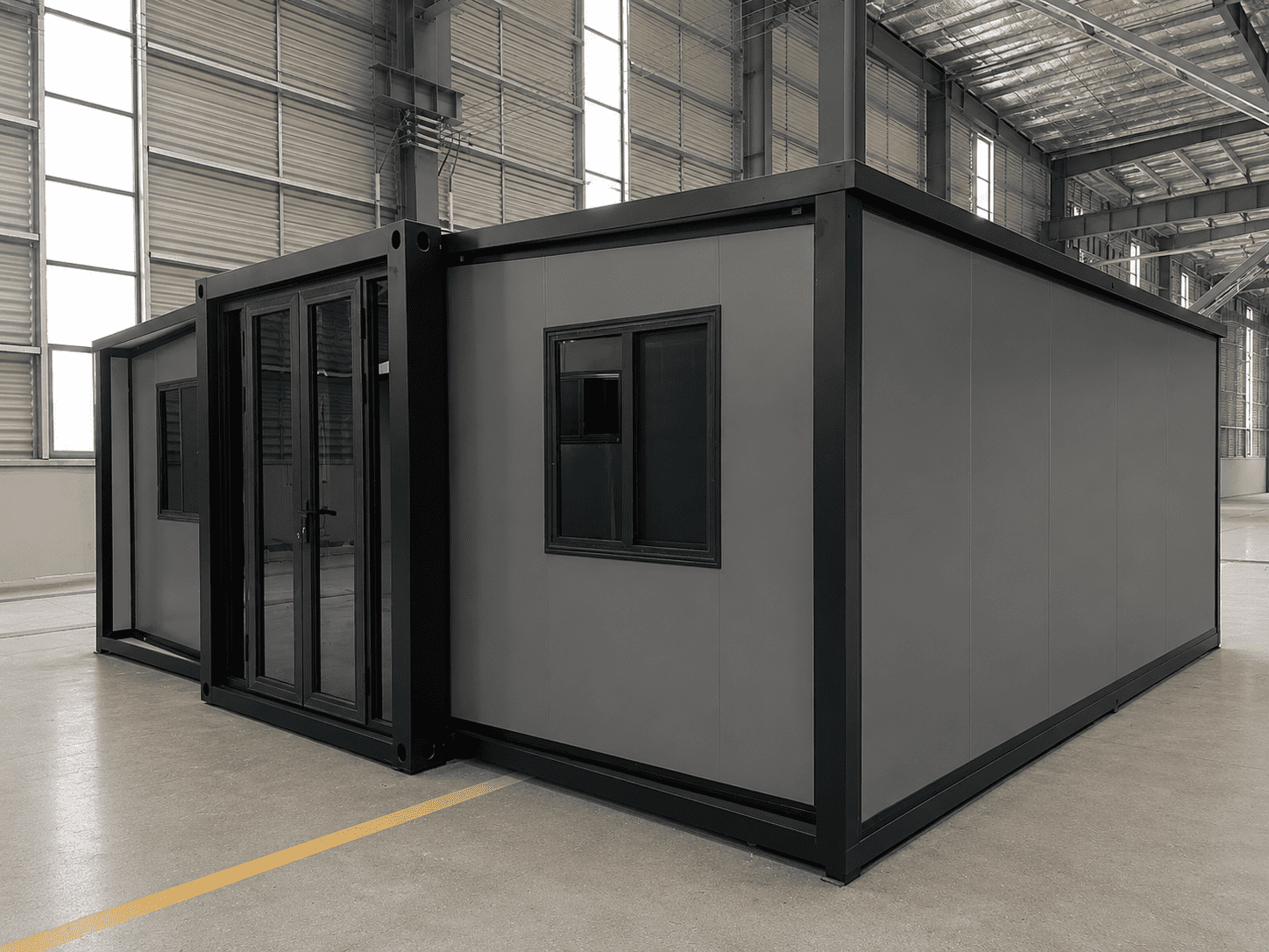 Casa Box 20ft Rumah Kontainer yang Dapat Diperluas | Kantor Lokasi Industri