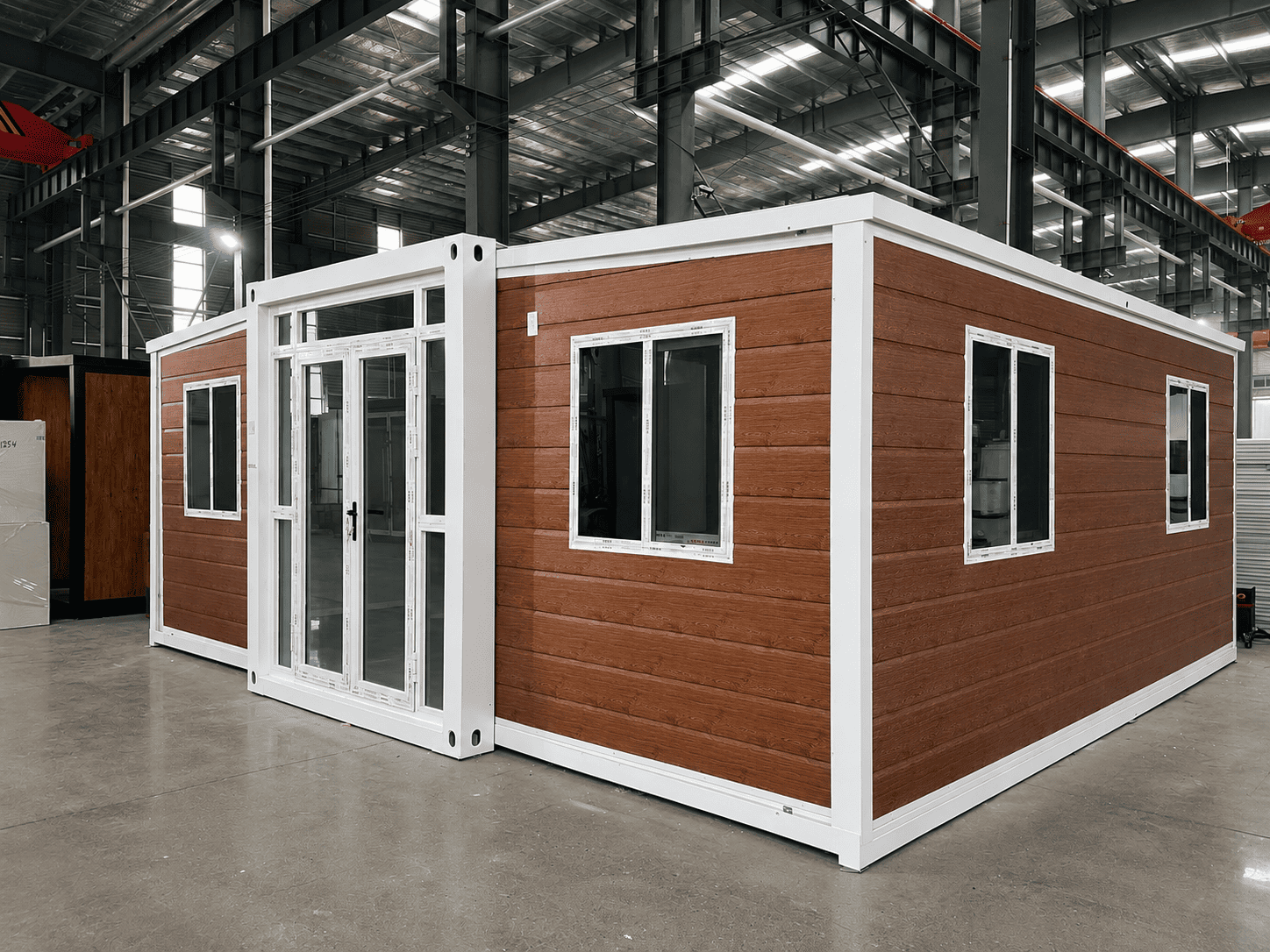 Casa Box 20ft Rumah Kontainer yang Dapat Diperluas | Kabin Resor Kayu Klasik