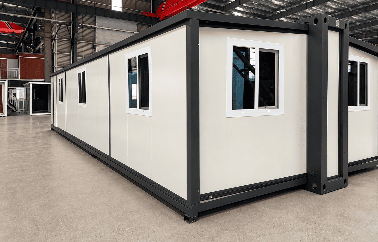 Casa Box 40ft F700 Rumah Kontainer yang Dapat Diperluas | Klinik Modular Putih Bersih