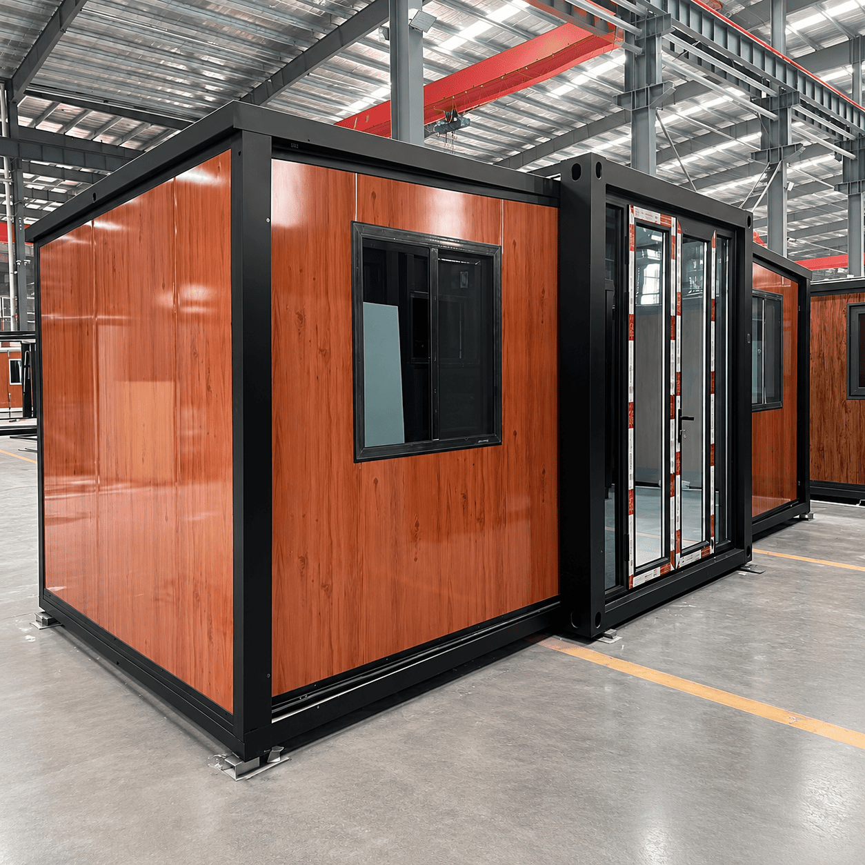 Casa Box 10ft Rumah Kontainer yang Dapat Diperluas | Prefab Kayu &amp; Kaca Kustom