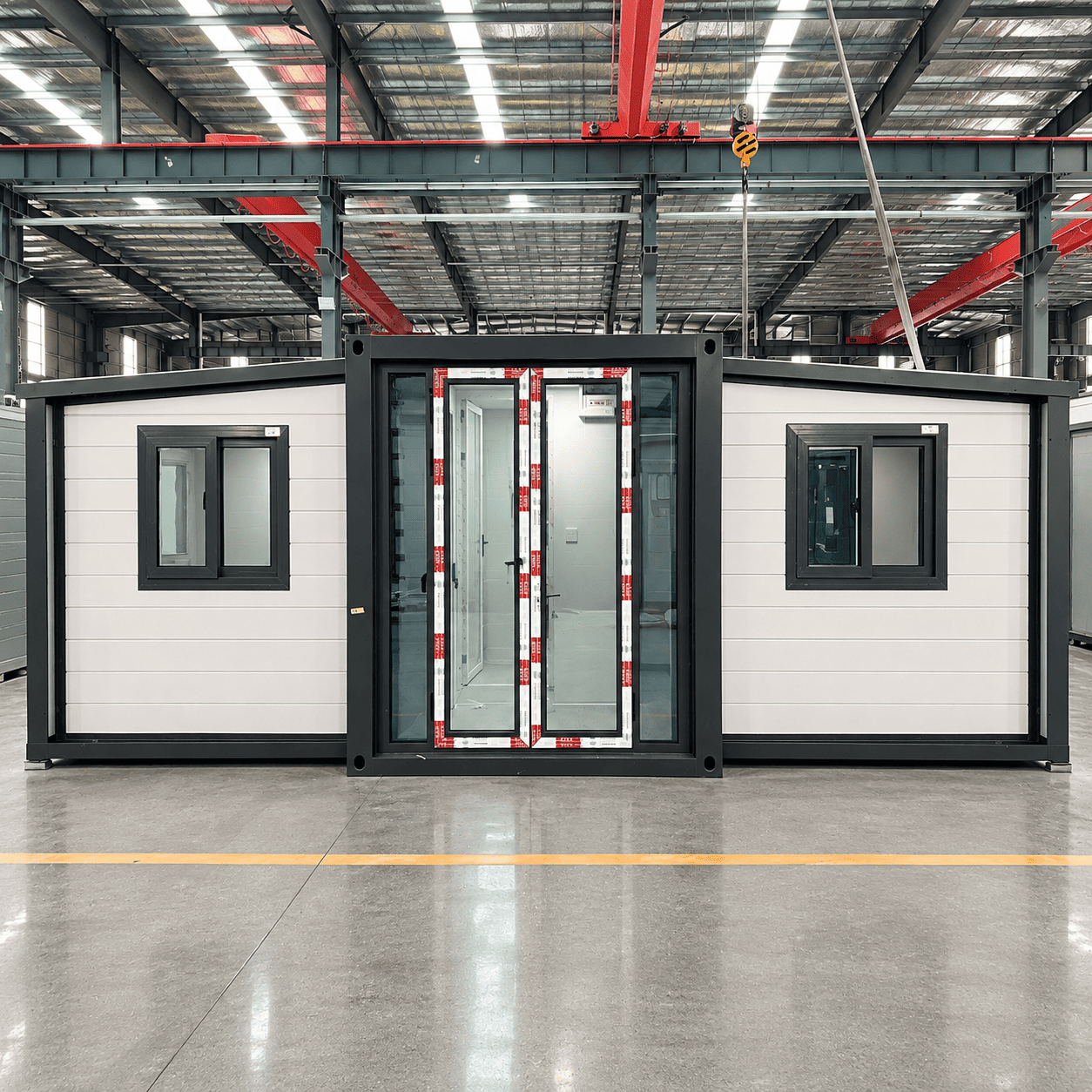 Casa Box 10ft Rumah Kontainer yang Dapat Diperluas | Pod Panel Horisontal yang Ramping